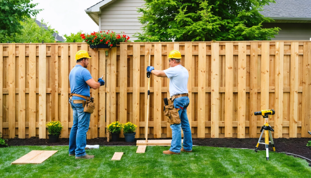 clôture en bois : coûts selon essence, hauteur et pose