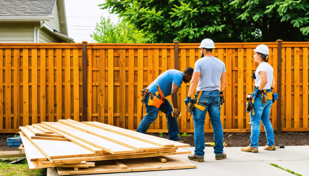 clôture en bois : coûts selon essence, hauteur et pose