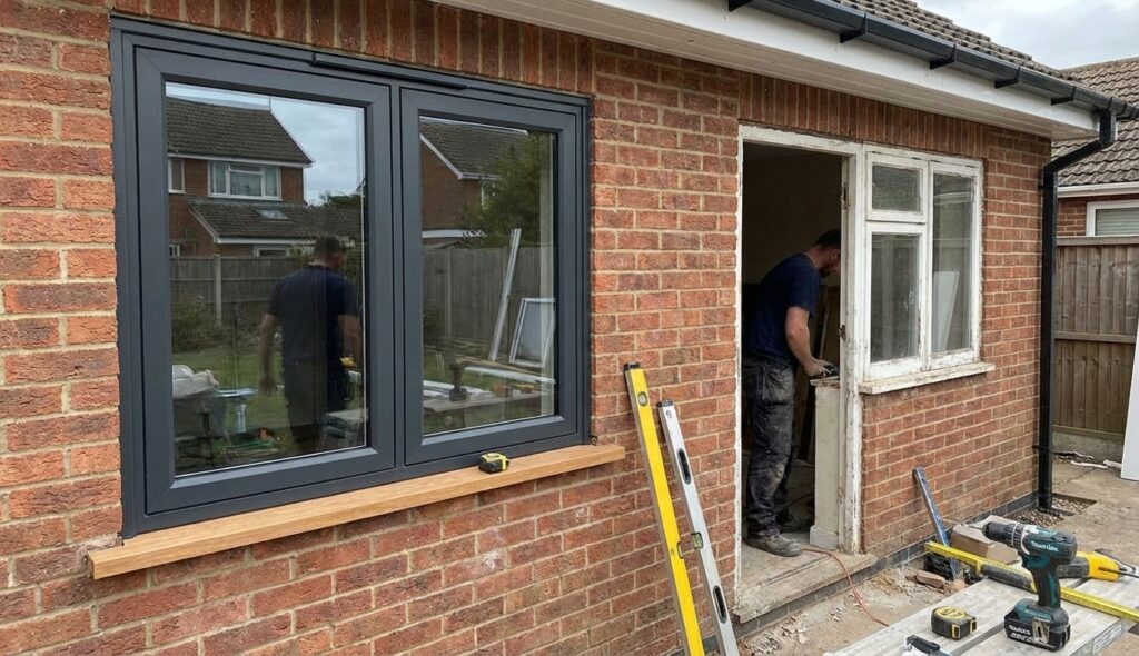 remplacer des fenêtres bois par de l’aluminium 1