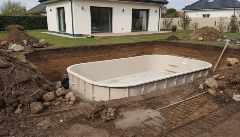 découvrez les véritables coûts d'une piscine coque, incluant les frais de terrassement souvent cachés, pour bien préparer votre projet et éviter les mauvaises surprises.